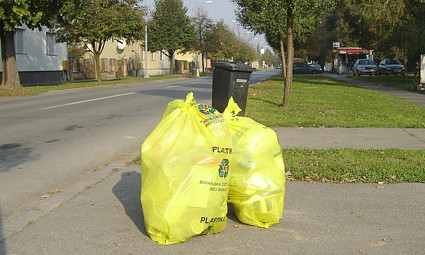Žute vreće za plastiku