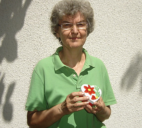 Ljubica Mrkobrad sa svojom rukotvorinom