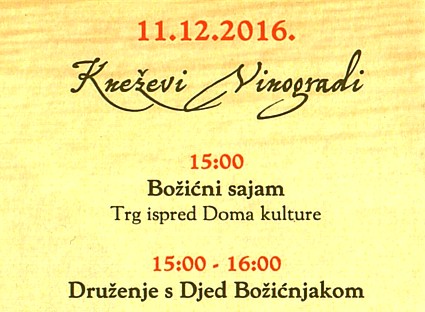 Kneževi Vinogradi, nedjelja, 11. XII. 2016.