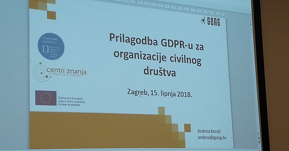 Prilagodba GDPR-u za organizacije civilnog dru&scaron;tva