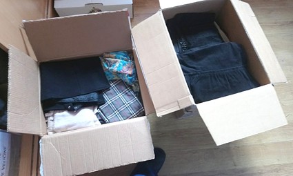 Kutije pune odjeće