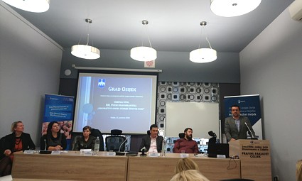 Lidija Lukina Kezić, Martina Hećimović, Ivka Kaurinović, Josip Berdica, Viktor Škoflek, Romano Kristić (za govornicom)