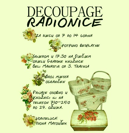 Prijave do 29. III. 2019. godine