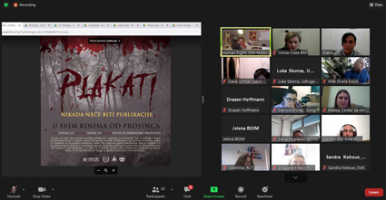 Tribina se održala preko online-platforme Zoom