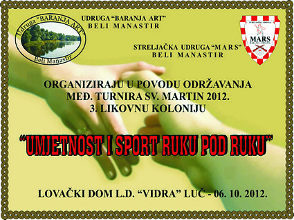 Likovna kolonija 'Umjetnost i sport ruku pod ruku', Luč, 6. X. 2012.