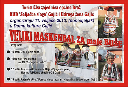 Veliki maskenbal za male bu&scaron;e u Gajiću