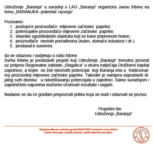 Program javne tribine