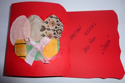 Čestitka od reciklažnog materijala