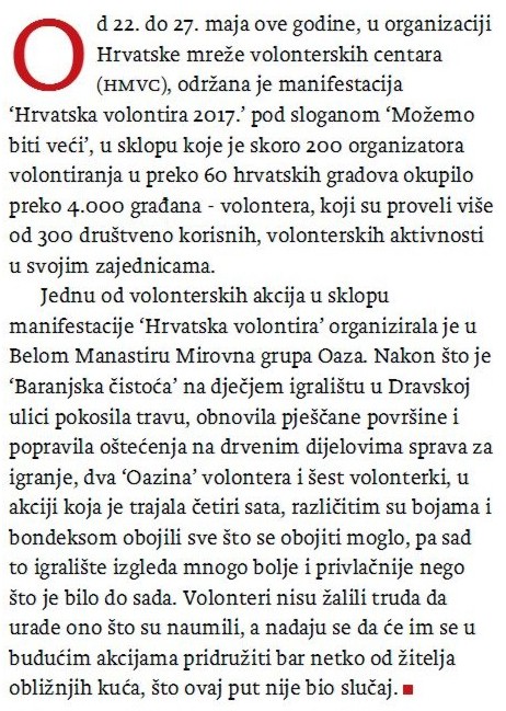 Tekstualni dio članka s web-portala 'Novosti'
