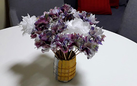 Cvjetovi od papirnatih salveti