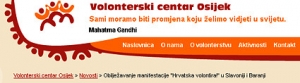 Zahvala Volonterskog centra Osijek 